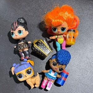 L.O.L. Surprise! Dolls with Orange, Blue, and Black Hair